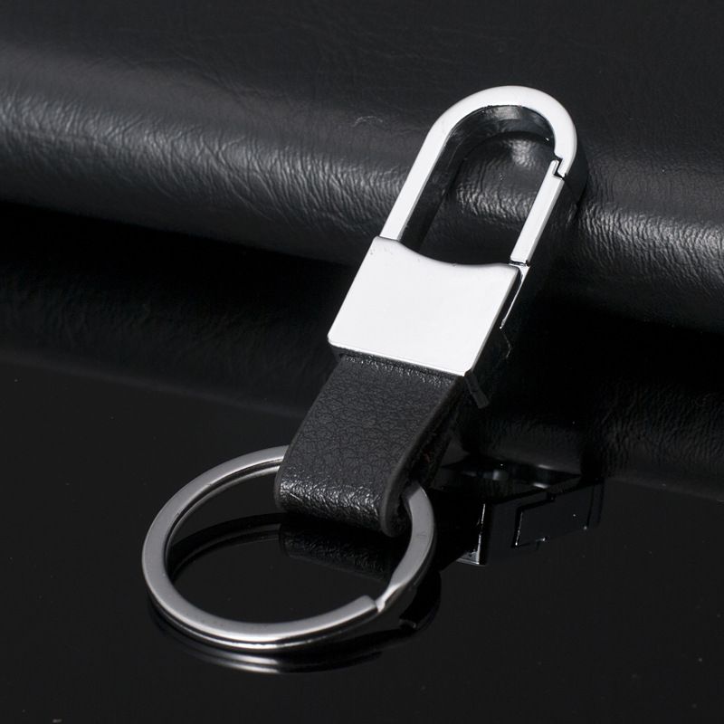 Porte-clés classique à suspendre à la taille en cuir véritable pour homme, petit format, cadeau année du cochon_voghion.com