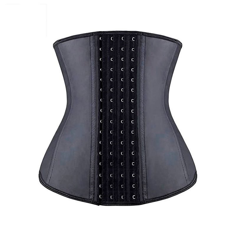 Spīdīgs latekss 9 Bone Shaper 4-rindu vidukļa trenažieris jostas lateksa vidukļa trenažieri_voghion.com