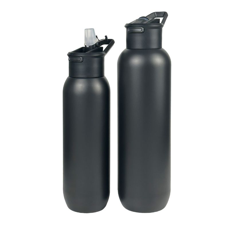 Sticlă de apă sport portabilă unisex, din oțel inoxidabil, pentru alpinism, cu izolație dublă, cu mâner, sticlă cu gură mică de aspirație_voghion.com