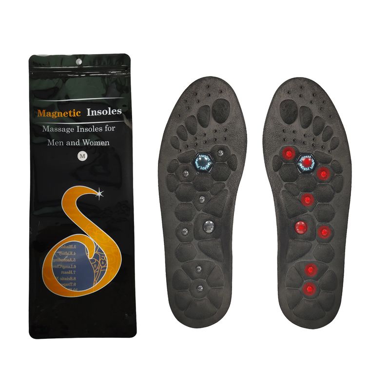 Cushioned massage insole for women can be tailored magnetic therapy insole_voghion.com
