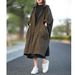 Women's Oversized Batwing Sleeve Long Trench Coat With Hood & Large Pockets – Casual Elegance For Spring & Fall_voghion.com