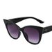 1pcs New Cat Eye Sunglasses Woman Fashion Big Frame Cat Sun Glasses Female Retro Shades UV400 Black White Color Oculos De Sol_voghion.com