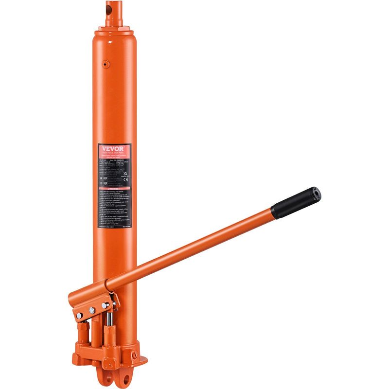 VEVOR Hydraulic Long Ram Jack 8 Ton Clevis Base Engine Hoist Cylinder Dual Pump_voghion.com