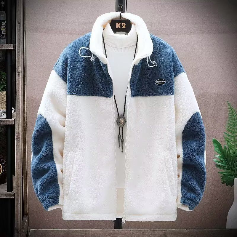 Men's Clothing plus velvet thick warm coat men's cotton wool jacket_voghion.com
