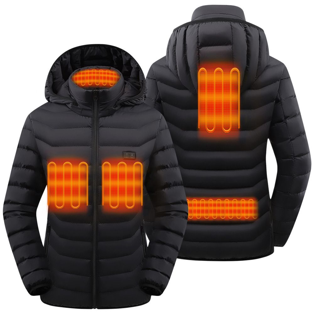 Men's Clothing women's heating jacket heating cotton coat double control switch charging USBYKK jacket_voghion.com