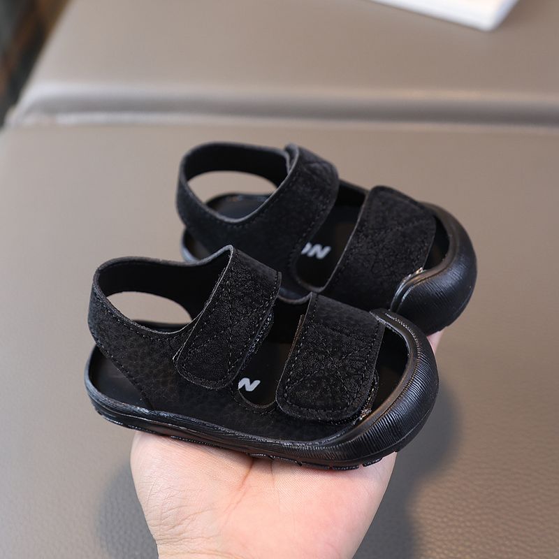 Children's Shoes Summer Soft Soled Sandals For Babies And Toddlers Closed Toe Beach Shoes Velcro Toddler Shoes_voghion.com