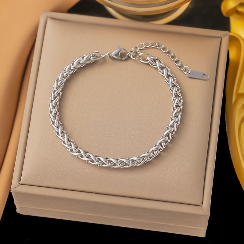 Catena a corda semplice in acciaio inossidabile con temperamento semplice in titanio oro di alta qualità, galvanica sotto vuoto_voghion.com