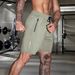 Lightweight Quick-Dry Men's Gym Shorts - High Stretch Athletic Training Shorts For Running, Hiking & Workouts (Black/Grey/Khaki/Blue) - EU Sizes_voghion.com