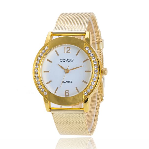 Nuovo orologio al quarzo con cinturino in maglia di diamanti a doppia faccia_voghion.com