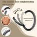 Piercing per ombelico in acciaio inossidabile 14G con clicker per donna, piercing per ombelico, setto nasale rotondo, 6-14 mm_voghion.com