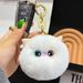 Cute Rex Rabbit Fur Different Eyes Kitten Car Keychain Pendant Ins Plush Doll Toy Backpack Decoration_voghion.com