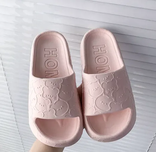 Women Summer Peep Toe Outdoor Non -Slip Flat Beach Slides Home Breathable Slippers Size_voghion.com