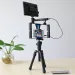 Universal Smartphone Video Rig Kit Set With Hand Grip Vlog Film Cage Phone Video Stabilizer Handheld Tripod Mount + Microphone_voghion.com