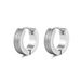 Fashion Double Press Line Matte 4*9 Ear Cuffs Hip Hop Simple Men's Round Earrings_voghion.com