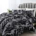 Modern Zebra Print Bedding Set - Soft Brushed Polyester 3-Piece Duvet Cover With Geometric Patterns, Nordic Style For Queen & King Size Beds_voghion.com