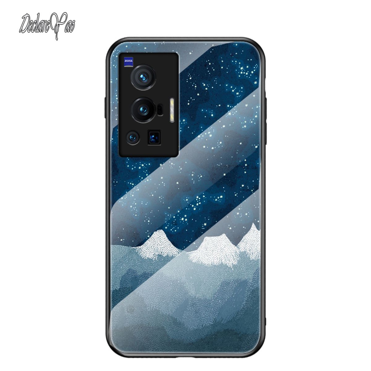 X80 Pro Plus-deksel DECLAREYAO hardt glassdeksel for VIVO X70 X60 X50 X30 X27 X23 X20 X9 S-deksel Silikon Ultra Slim Tempere_voghion.com