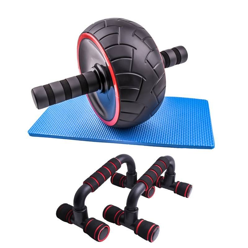 New Abdominal Wheel Set Fat Burning Slimming Body Shaping Weight Loss Skipping Rope Push Up Stand Novice Fitness Equipment_voghion.com