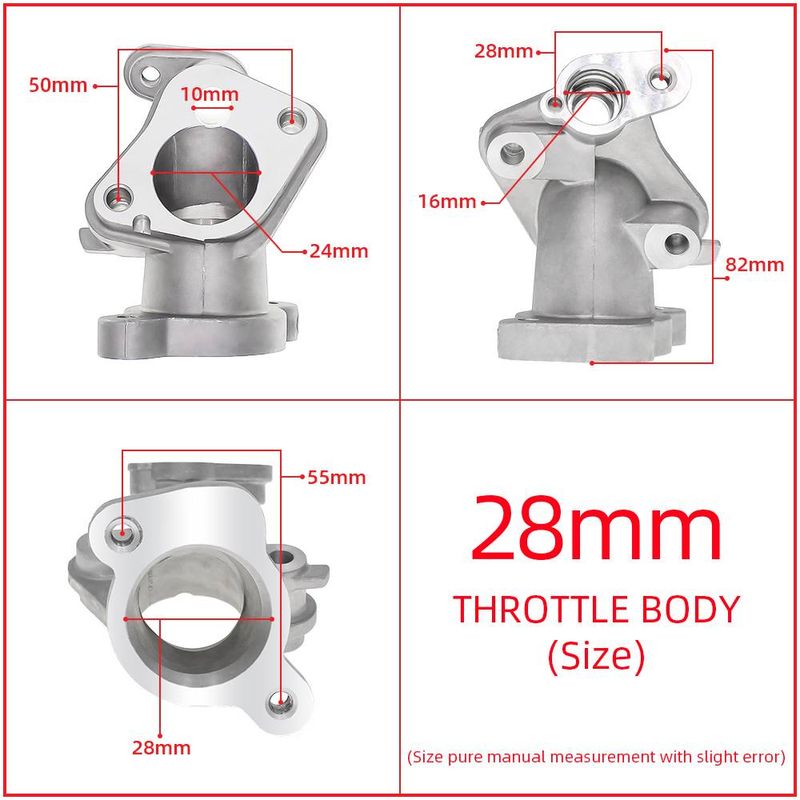 Intake Manifold For YAMAHA MIO125 I' M3 MIO SOULI125 MIOI125S 28mm 30mm 32mm 34mm Motorcycle Throttle Body Intake Pipe_voghion.com