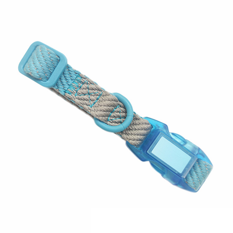 Hondenhalsbanden en lijnen Hondenlijn Halsbandset Hondenhalsband Gesp Aangepaste Polyester Hondenwandelhalsband_voghion.com