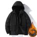 Giacca invernale da uomo taglie forti - Piumino spesso in poliestere con cappuccio (4XL-11XL, nero/verde) | Moda streetwear e fodera in acetato_voghion.com
