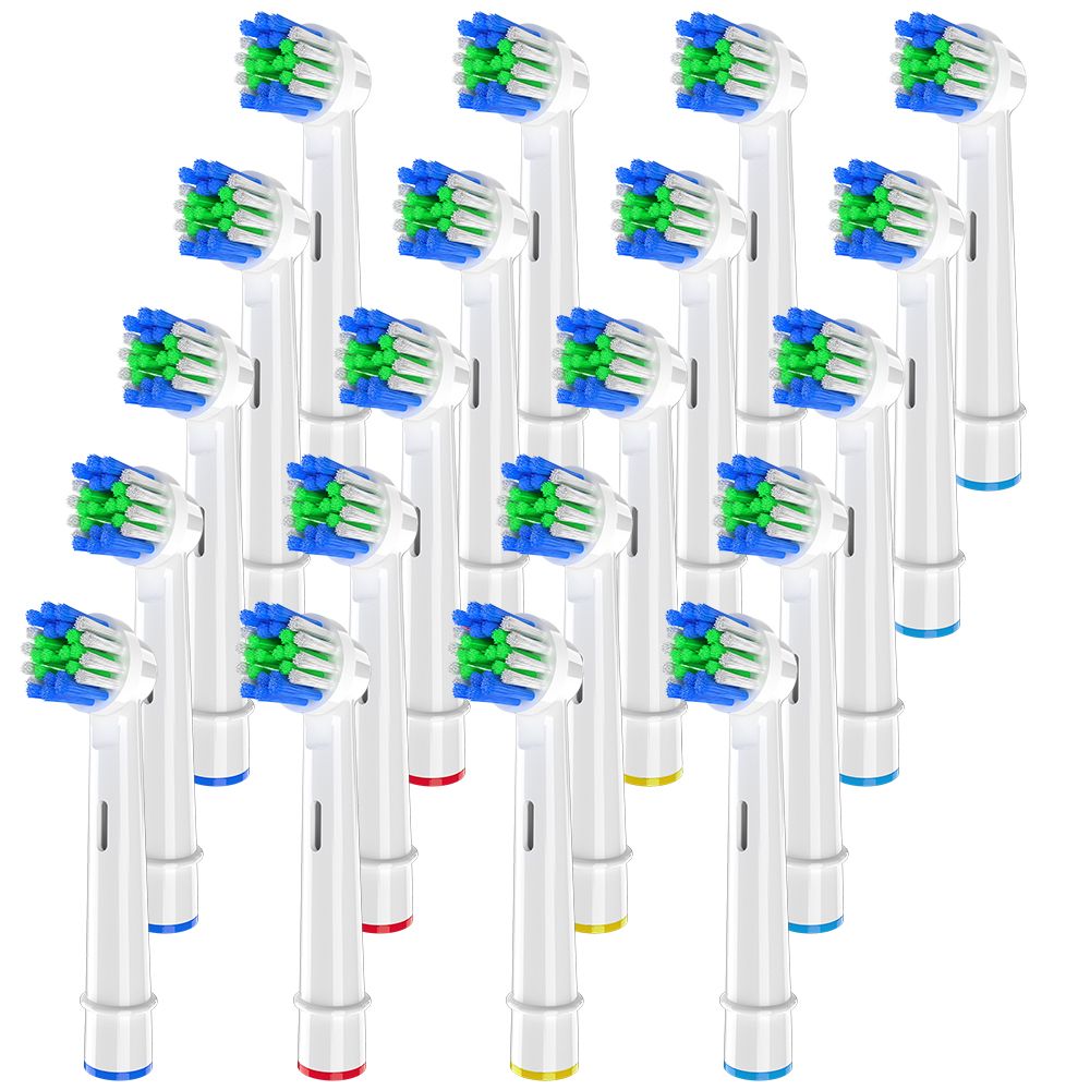 20er-Packung kompatible Ersatzbürstenköpfe für Oral-B elektrische Zahnbürsten, professionelle Zahnbürsten-Aufsätze für 600/1000/1500/3000/7000/7500_voghion.com
