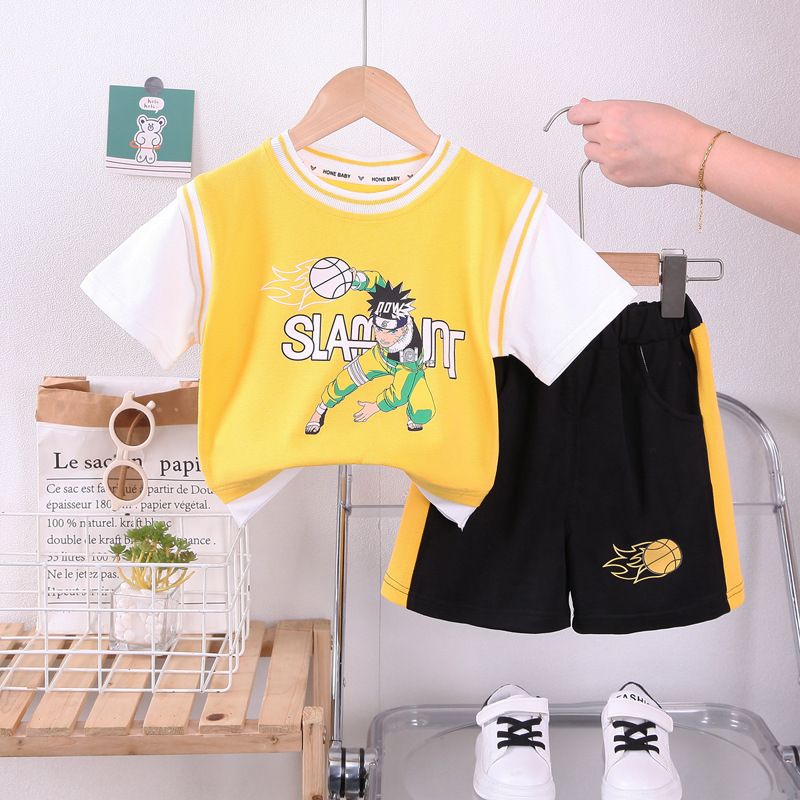 New clothing girls aged 0-1-2-3. Two piece of shoulder straps and shorts for girls, summer clothing, children's set_voghion.com