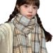 Sciarpa calda invernale versatile per coppie di studenti, in stile college JK, per donne, versione coreana di alta qualità_voghion.com