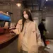 European Spring And Autumn Lazy Style New Korean Version Loose Embroidered Baseball Jacket Cardigan V-Neck Sweatshirt_voghion.com