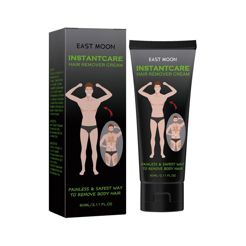 EAST MOON Crema Depilatoria Detergente e Nutriente da Uomo Delicata per Braccia, Ascelle, Gambe, Non Tutto il Corpo_voghion.com