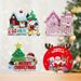 Christmas Tabletop Decor Set – Festive Miniature Figurines For Trees, Counters & Displays (Snowman & More – 7 Unique Paper Craft Designs For Home)_voghion.com