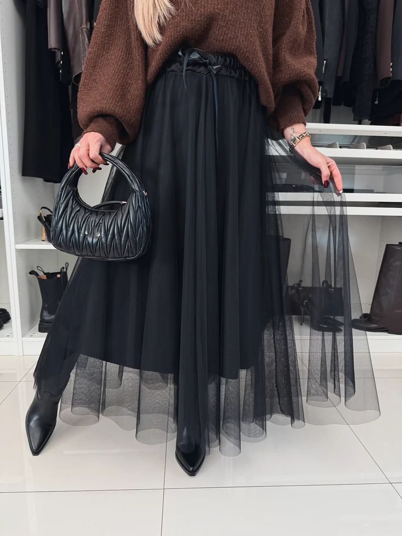 Women's Clothing spring new skirts ins Internet celebrity same style mesh skirt for women_voghion.com