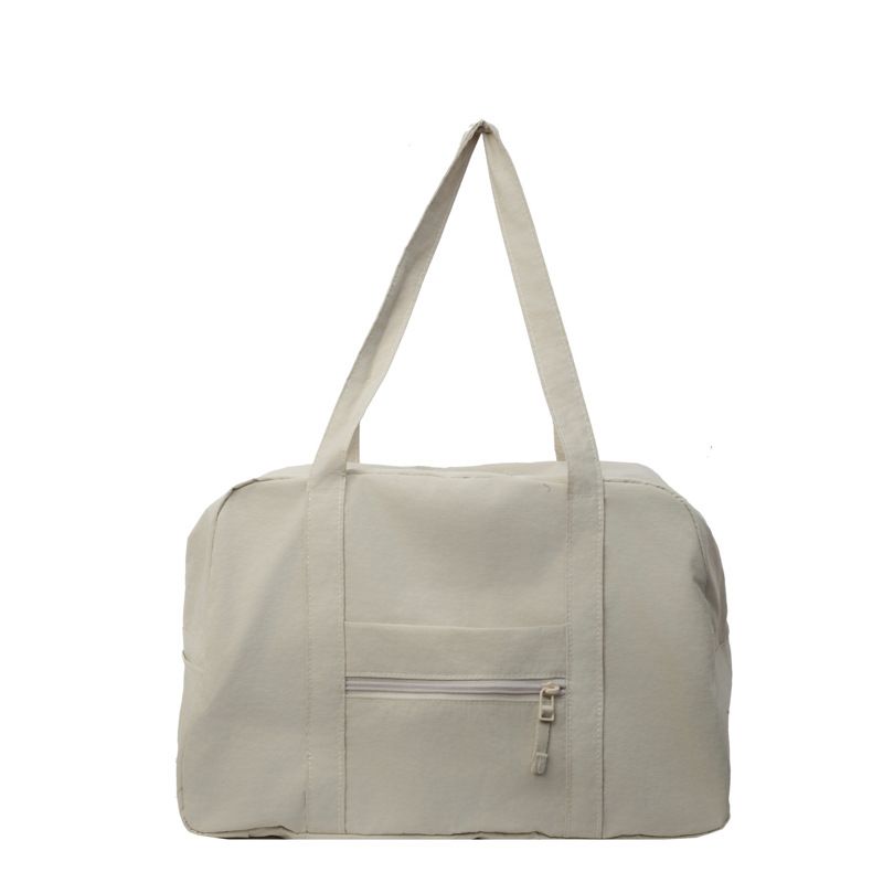 Korean version nylon lightweight and large capacity waterproof hand-held tote travel shoulder commuting cloth bag,_voghion.com