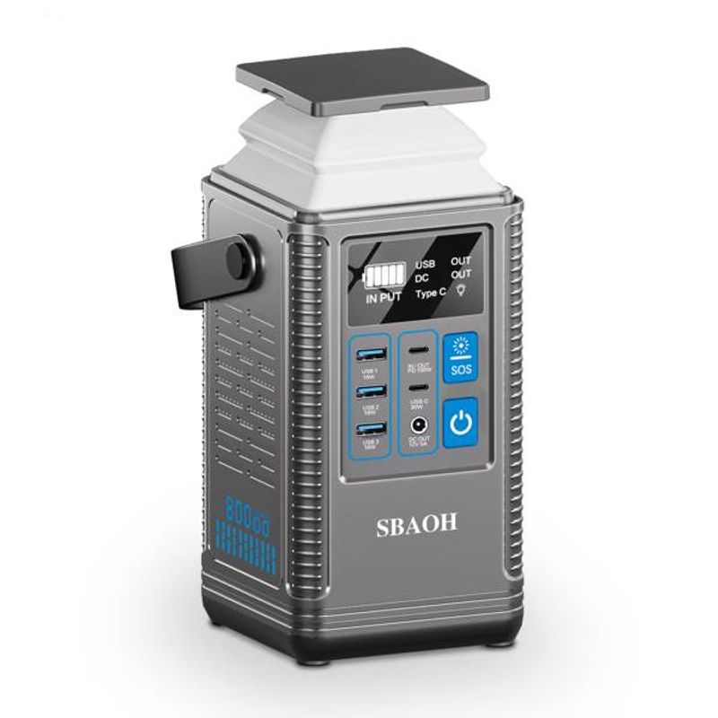 Power Supply PD 100W Power Station 296Wh Lithium Battery Power Bank 80000mAh Portable Charger Battery For Outdoor Energy Storage Supply_voghion.com