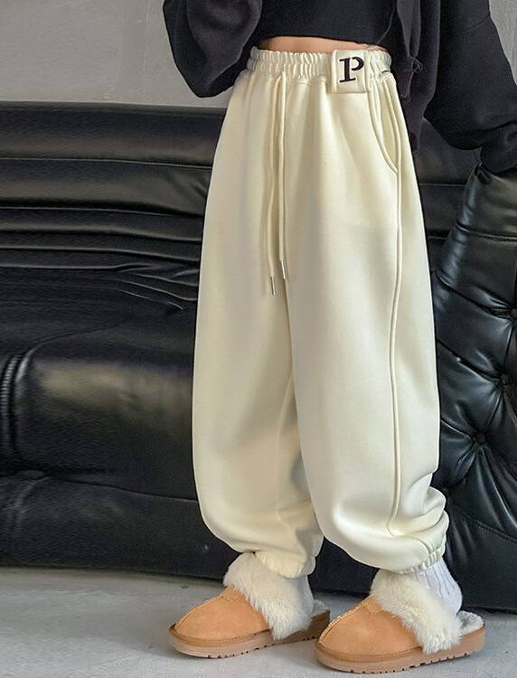 ​​Girls' Fleece-Lined Jogger Pants - Soft & Warm Winter Sweatpants With Comfortable Fit For Toddler & Kids (3-12 Years)​​_voghion.com