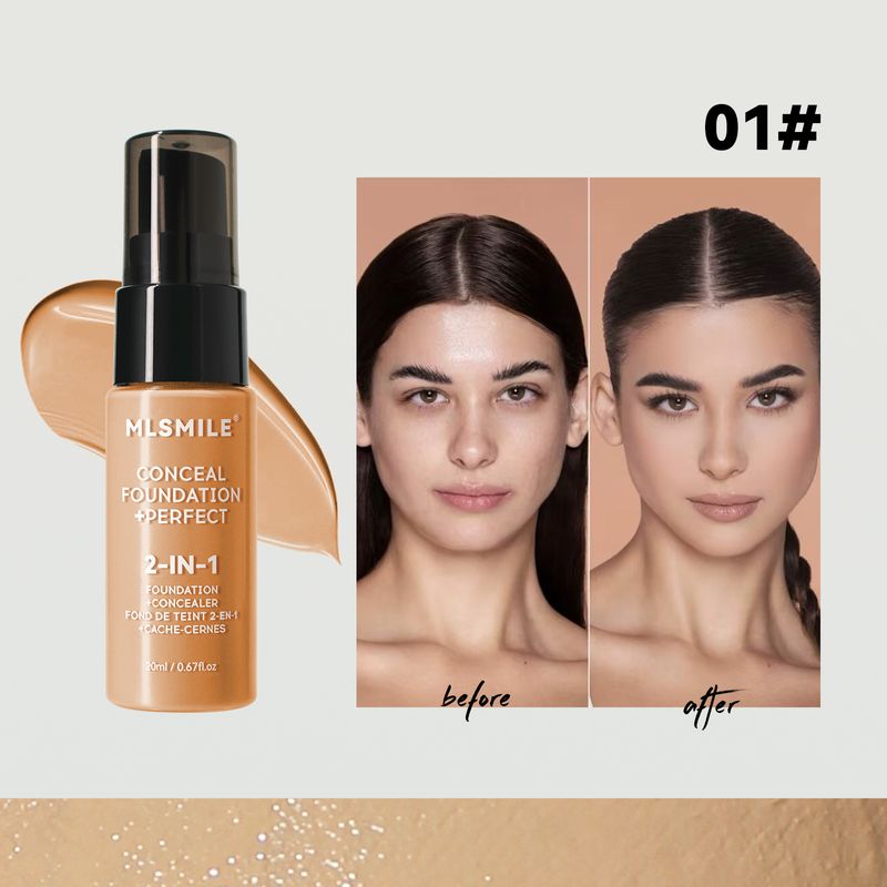 MLSMILE Cross-Border Exclusive 6-Color Foundation Liquid_voghion.com