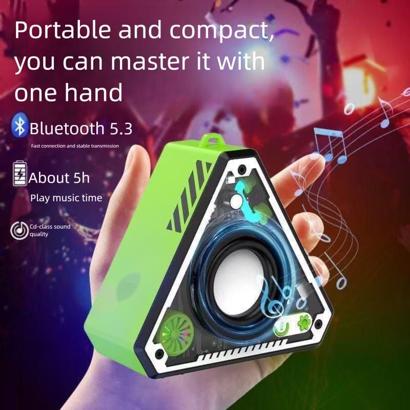 Huaqiangbei 2025 Top Version Manhakaton Glass 5/7 Generation Wireless Bluetooth Home Desktop Smart Speaker_voghion.com