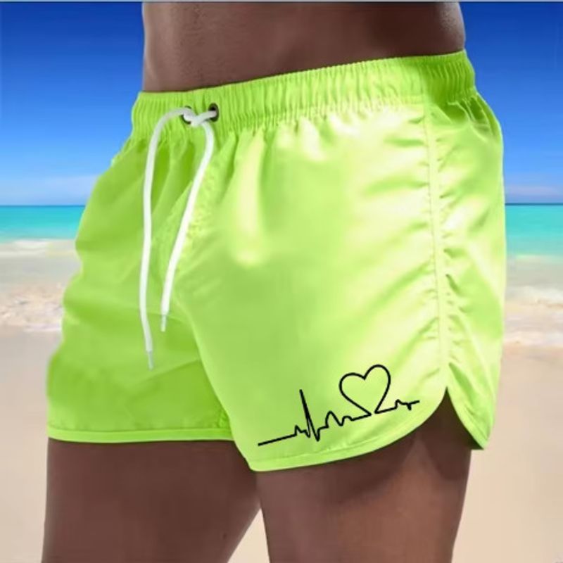 Maillot de bain à séchage rapide pour homme avec cordon de serrage, short de bain respirant et confortable pour la natation, le surf, la plage et l'été_voghion.com