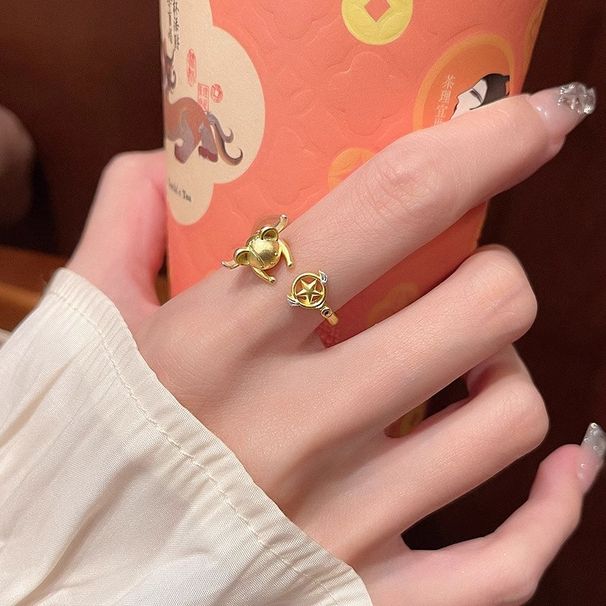 High-Value Magical Sakura Women 2025 New Sweet Cute Cartoon High-End Ring For Girls_voghion.com