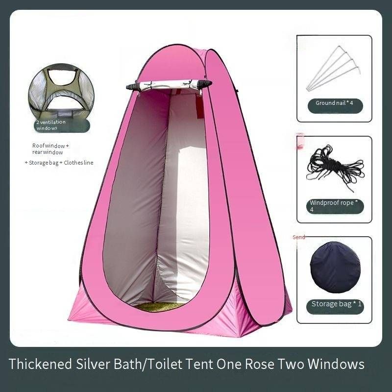 Instant Pop Up Douchetent Waterdichte Kleedkamer Voor Buiten Privacy Design Draagbaar Inclusief 4 Stalen Haringen Draagtas_voghion.com