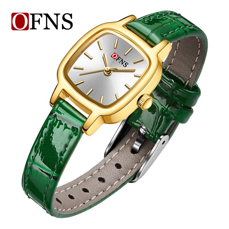 Women's Minimalist Square Quartz Watch With Leather Strap – Water-Resistant, Elegant & Versatile For Everyday Wear Light Luxury Belt Casual Watch_voghion.com