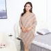 Loose Spring And Autumn 2022 New Women's Tassel Plush Coat Pullover Bead Sheet Shawl Cloak Gorgeous Knitted Shirt_voghion.com