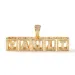Cube A-Z Initial Letter Custom Name Pendant Necklace Personalized Square Iced Out Cubic Zircon CZ Stone Real Gold Charm_voghion.com