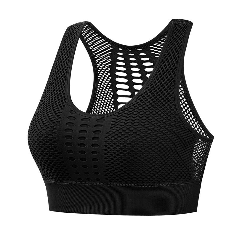 【 3-piece set 】 Large mesh back shock-absorbing vest for fitness, running, yoga, sports bra, thin_voghion.com