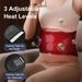 Taillegurt Elektresch Vibratioun Waarm Kompress Bauch Réckmassager Heemënnerstëtzung Lendenwirbel Entlastungsgerät_voghion.com