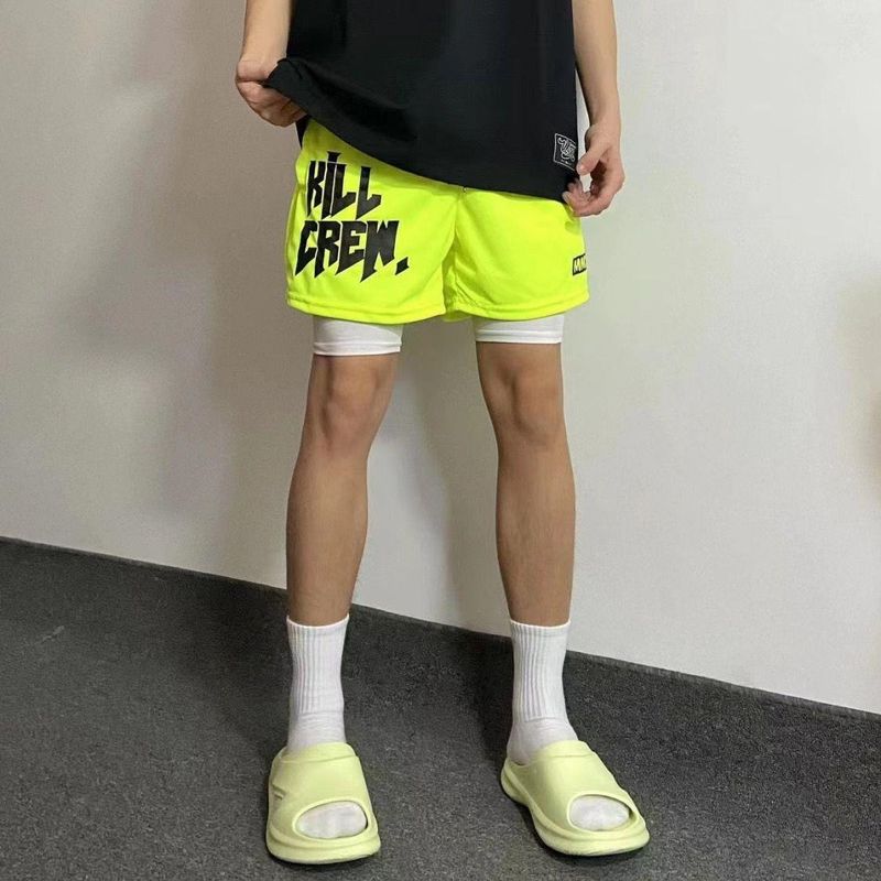 Herrenbekleidung Dreipunkt-Shorts Sport Schnelltrocknende Mesh-Basketballhose Für Beintraining Lauftraining Fitnesshose_voghion.com