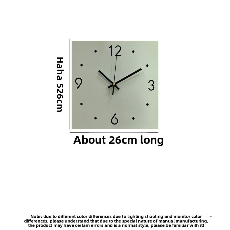Dual-Sided Wall Clock – Modern Square Design With Silent Sweep Movement For Living Room, Bedroom & Office (Battery Operated Plastic Lens Metal Frame)​_voghion.com