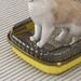 Extra große, halbgeschlossene Toilette, Anti-Sand, Katzentoilette für kleine Kätzchen, Katzenzubehör-Set_voghion.com