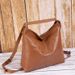 2023 New Hot Sale Retro Wrap Oil Wax Leather Double Shoulder Large Bag Soft Leather Collapsible Style Simple Crossbody Bag_voghion.com