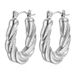 European And American Cross-Border Retro Style Stainless Braided Simple Fashion Versatile Women's Trendy Titanium Steel_voghion.com