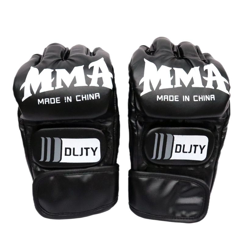 MMA mit undichtem Finger, Kampf-Sandsackschutz für Erwachsene und Kinder, Sandbox-Muay-Thai-Halbfinger-Boxset_voghion.com